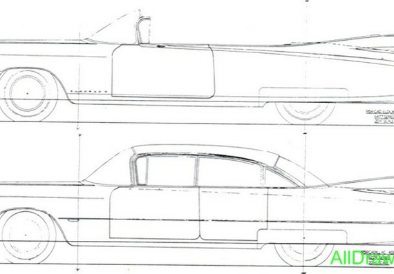 Cadillac Series 62 (1959) (Cadillac of series 62 (1959)) are drawings of the car